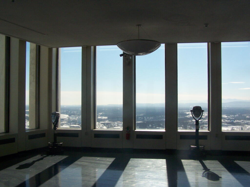 Photo: Inside the Corning Observation Deck
