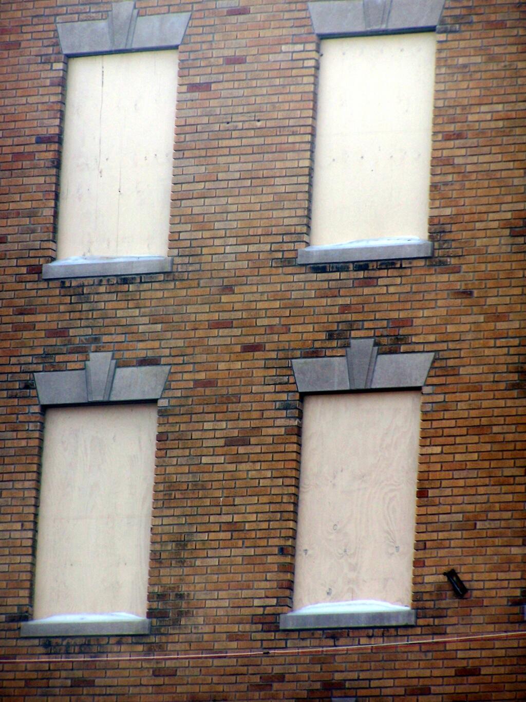Photo: Boarded Up Building Fascade Photo: Boarded Up Building Fascade