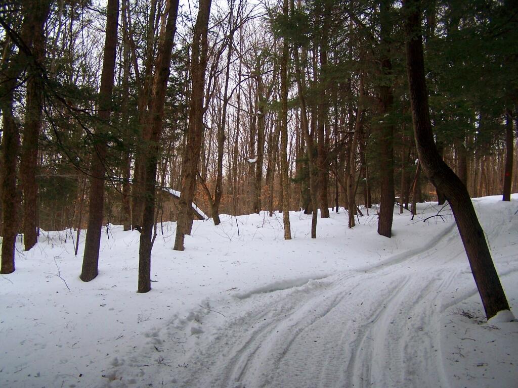 Photo: Snowmobile Trail Climbs Henry Hill