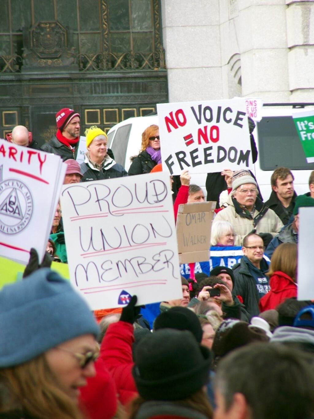 Photo: No Voice = No Freedom
