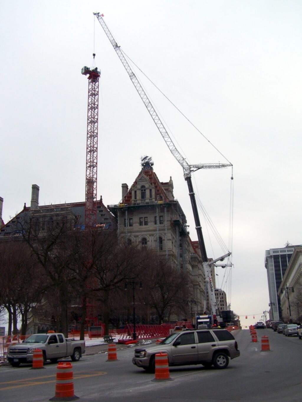 Photo: Lifting Cab Off Crane Photo: Lifting Cab Off Crane