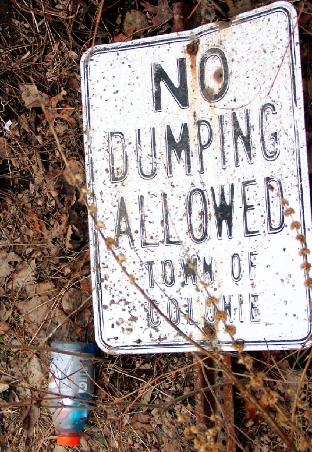 Photo: No Dumping Allowed