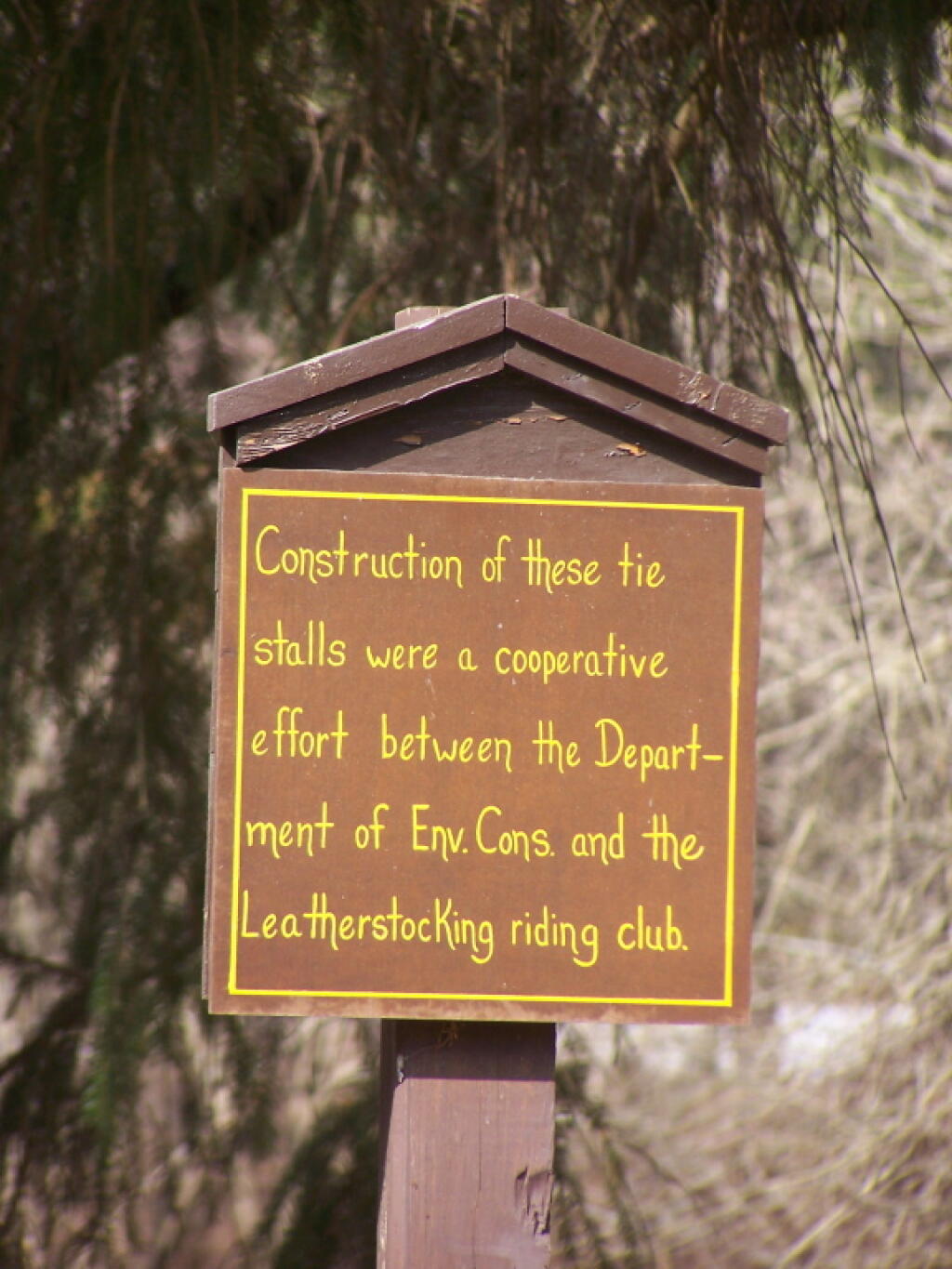 Photo: Cooperative Effort Sign Photo: Cooperative Effort Sign