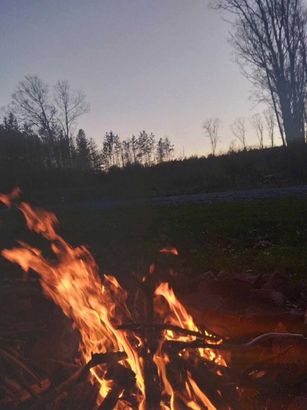 Photo: Last night's campfire Photo: Last night's campfire