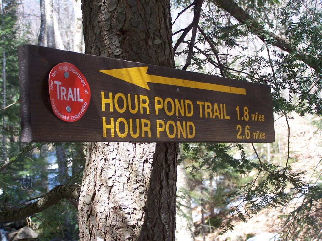 Photo: Turn Off for Hour Pond Trail Photo: Turn Off for Hour Pond Trail