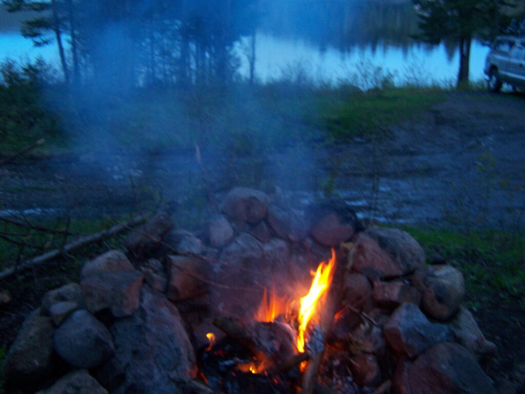 Photo: Starting the Campfire