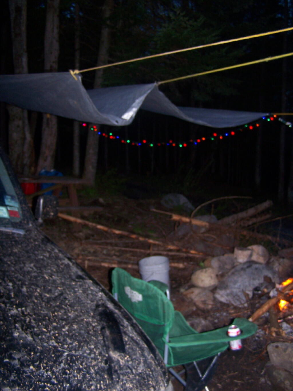 Photo: Drinking Beer and Camping