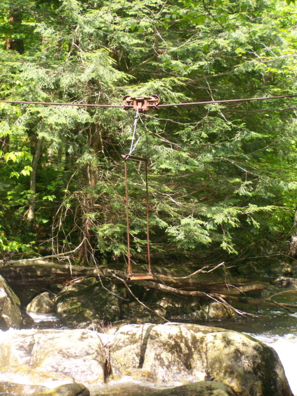 Photo: Cable Crossing Up Close Photo: Cable Crossing Up Close