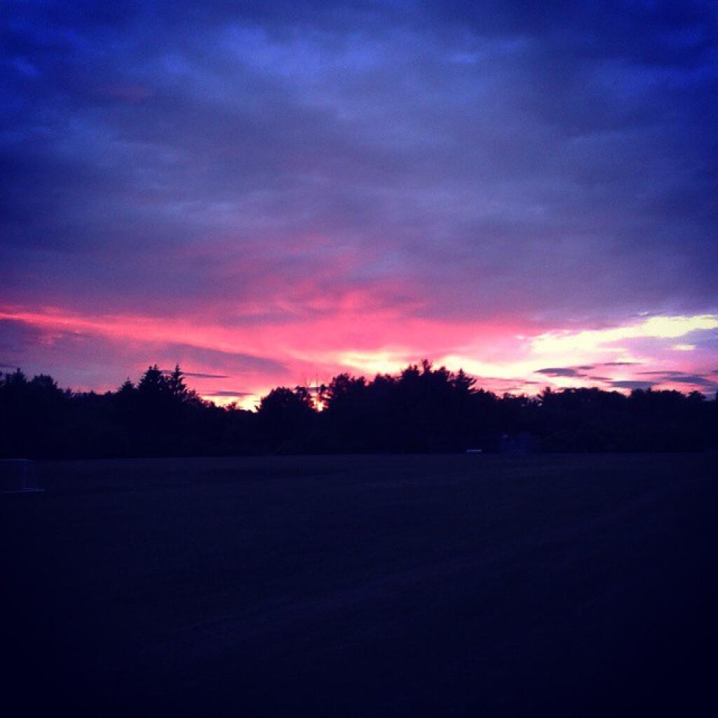 Photo: Red skies at night...