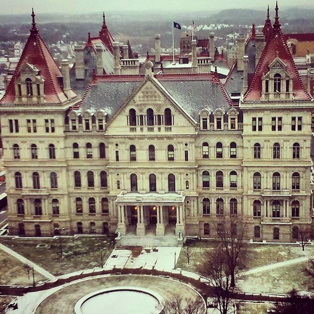 Photo: Not a lot of precipitation in Downtown Albany