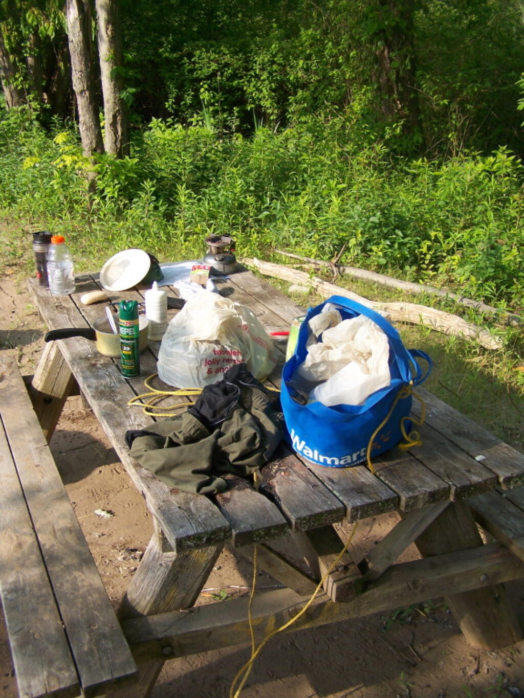 Photo: Making Breakfast, Packing Up the Kayak