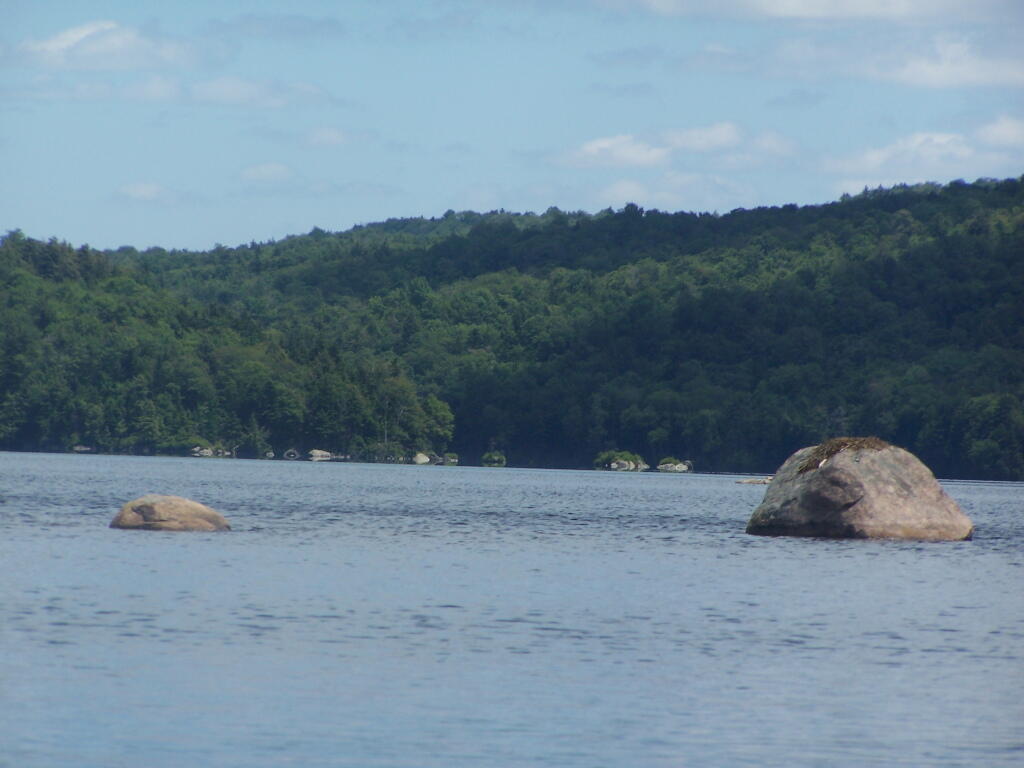 Photo: Boulders in the Lake