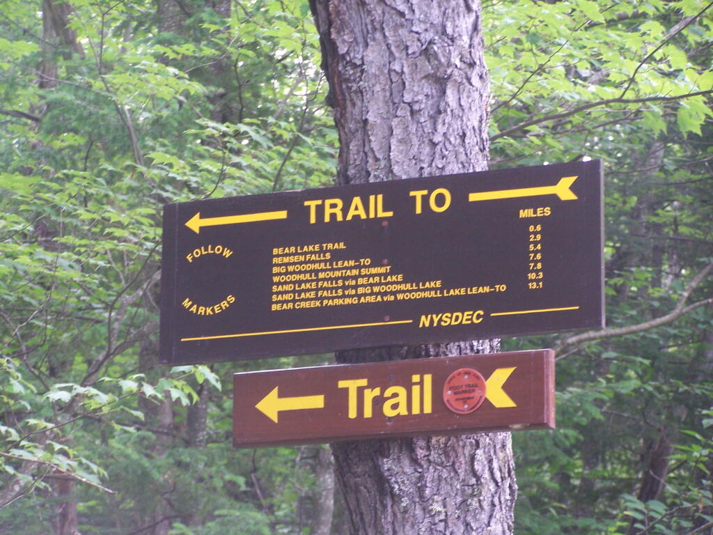 Photo: Old Railroad Bed Trail Sign Photo: Old Railroad Bed Trail Sign