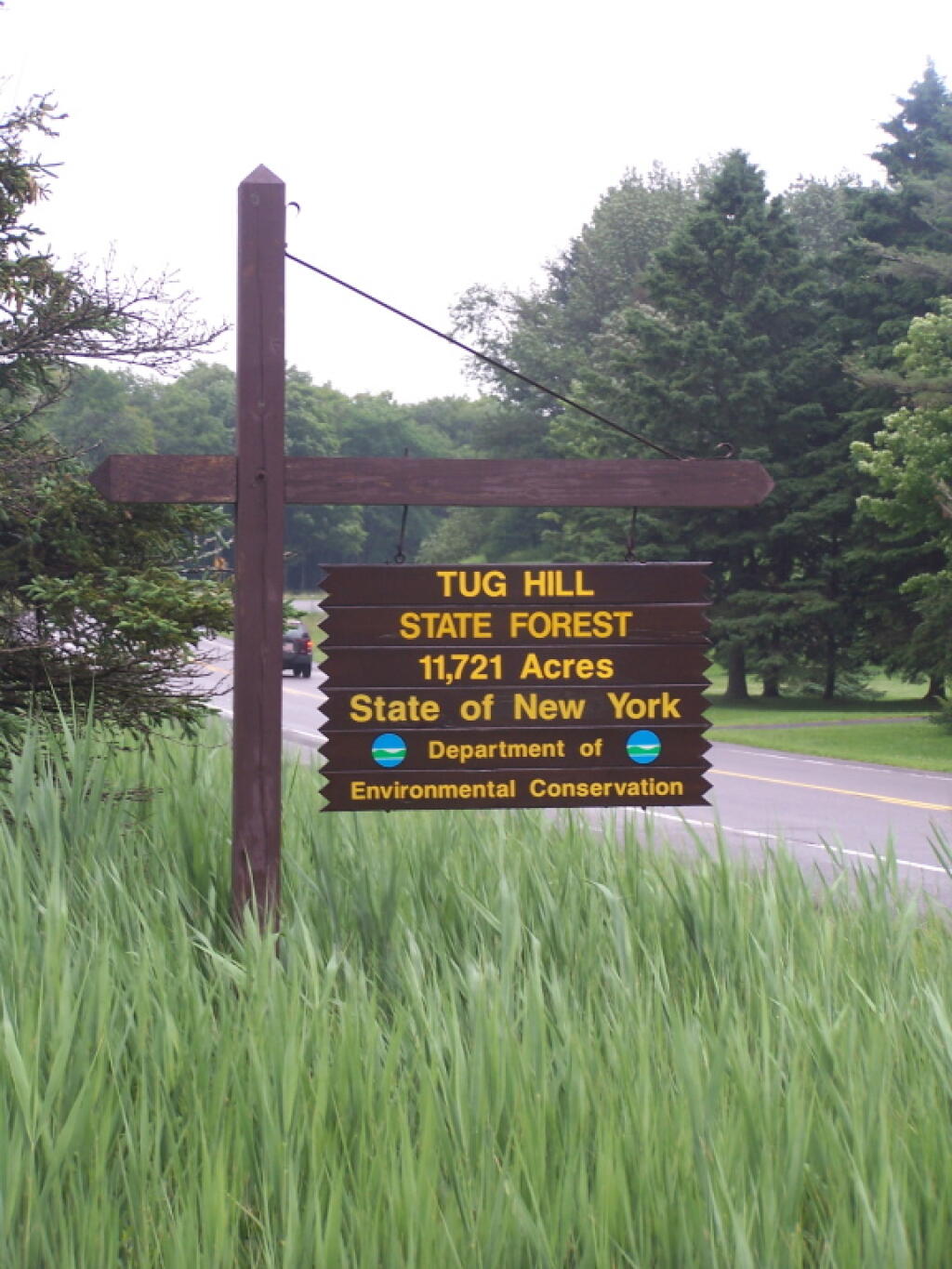 Photo: Tug Hill State Forest Sign
