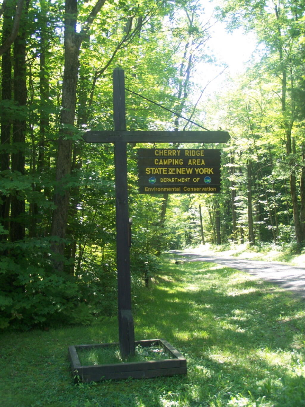 Photo: Cherry Ridge Camping Area Sign Photo: Cherry Ridge Camping Area Sign