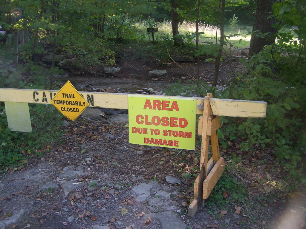Photo: Area Closed Due to Bridge Wash Out