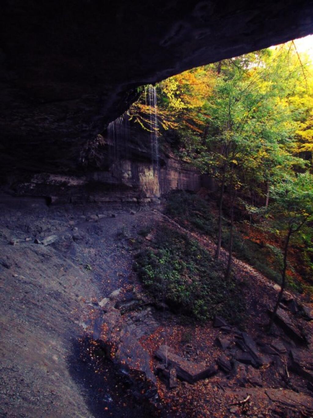 Photo: Under Tinker Falls Photo: Under Tinker Falls