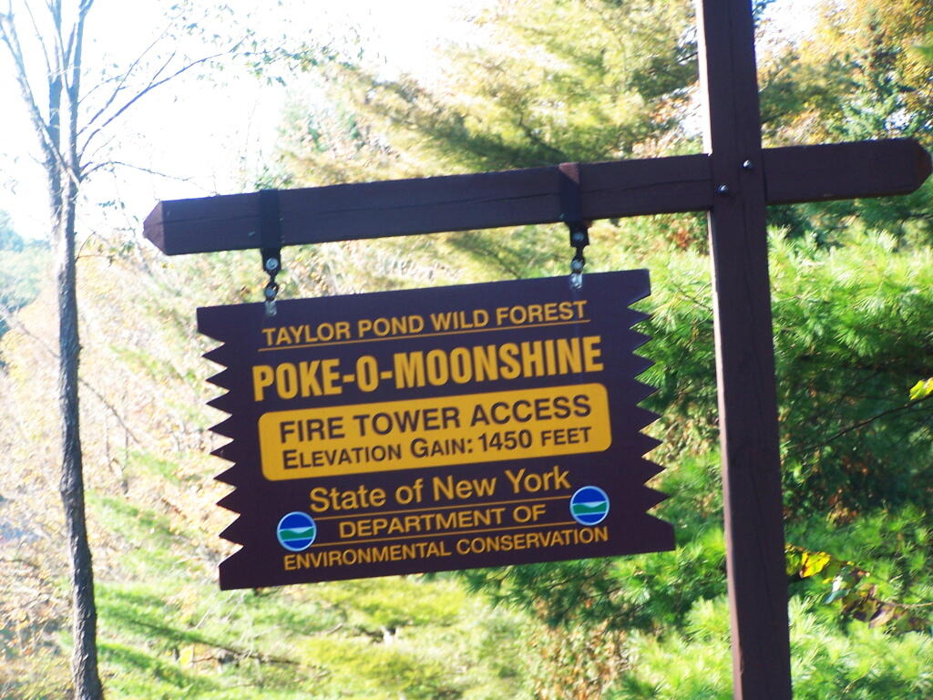 Photo: Poke-O-Moonshine [SIC] Sign