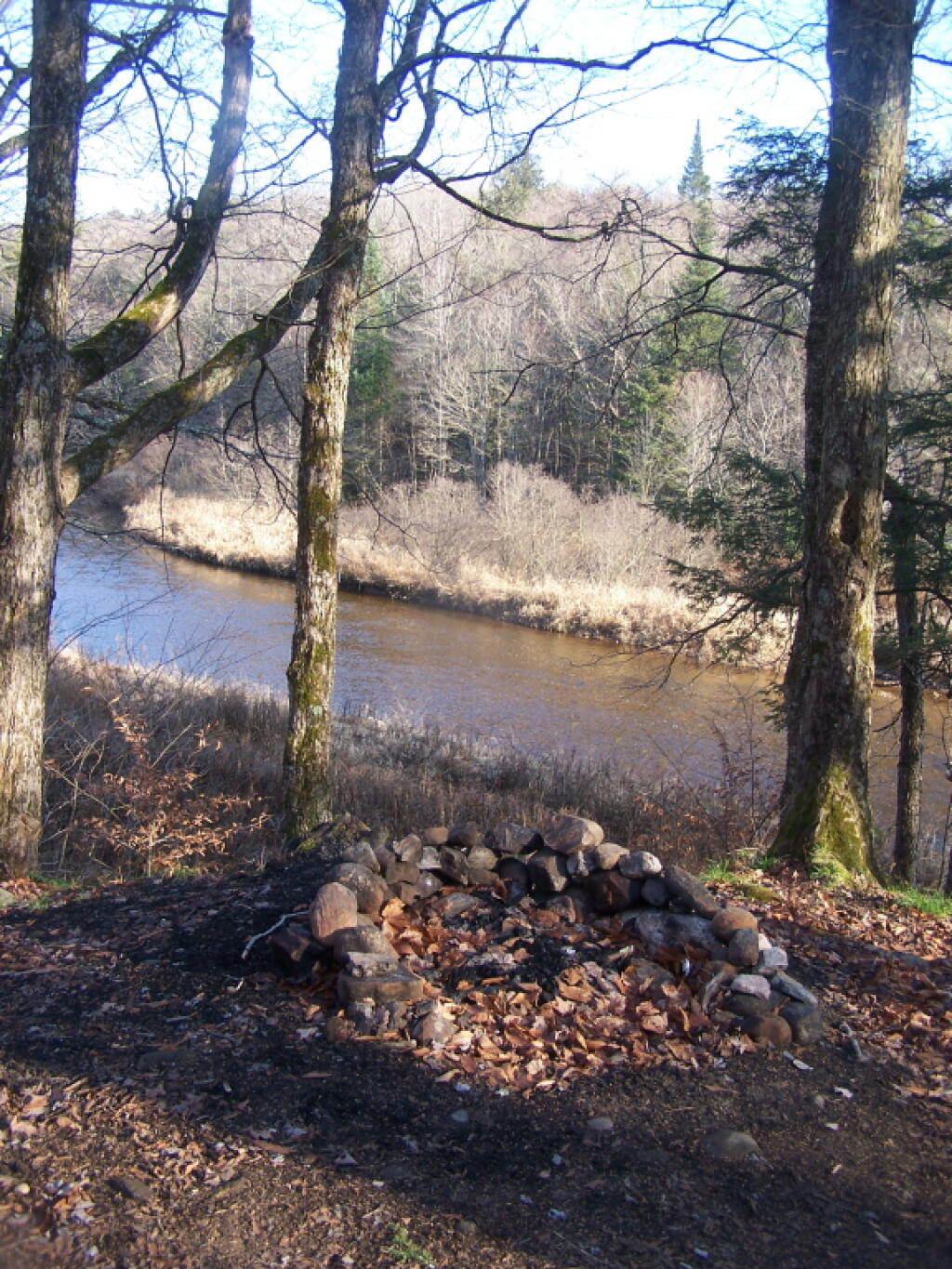 Photo: Very Winter Looking Campsite Along East Canada Creek Photo: Very Winter Looking Campsite Along East Canada Creek