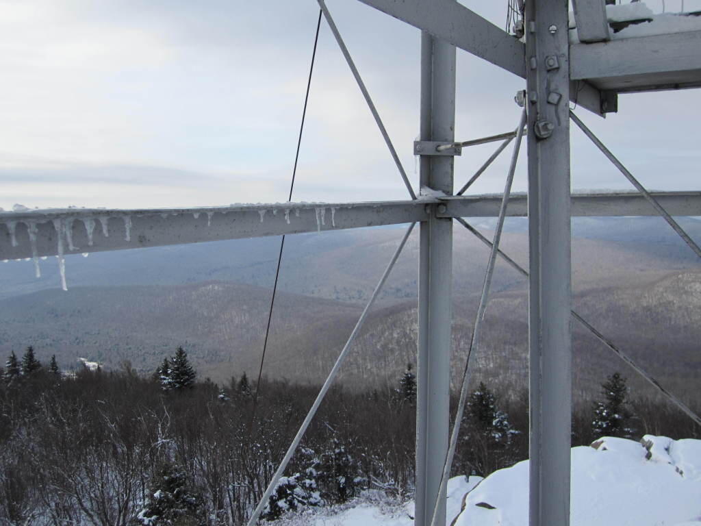 Photo: Icles on Firetower