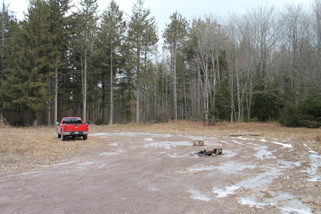 Photo: Parked at Log Loading Area / Campsite Four Photo: Parked at Log Loading Area / Campsite Four