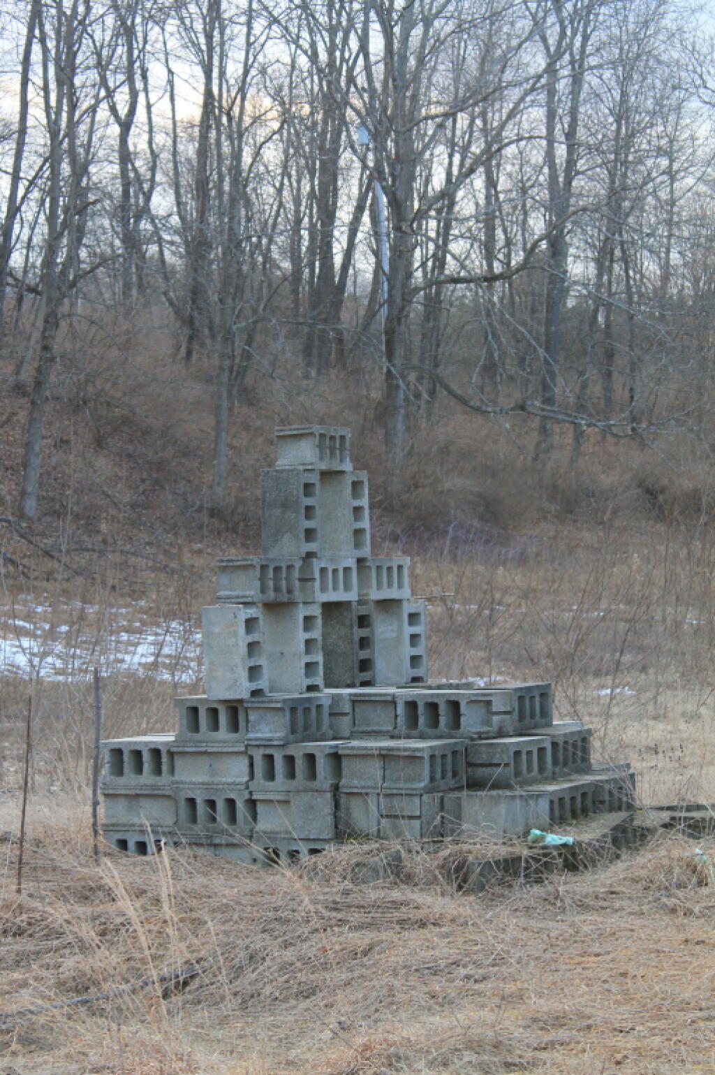 Photo: Stack of Cinderblocks