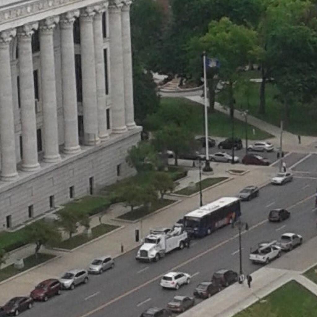 Photo: If you park illegally in Albany you get towed, even if your a @CDTA bus. Photo: If you park illegally in Albany you get towed, even if your a @CDTA bus.