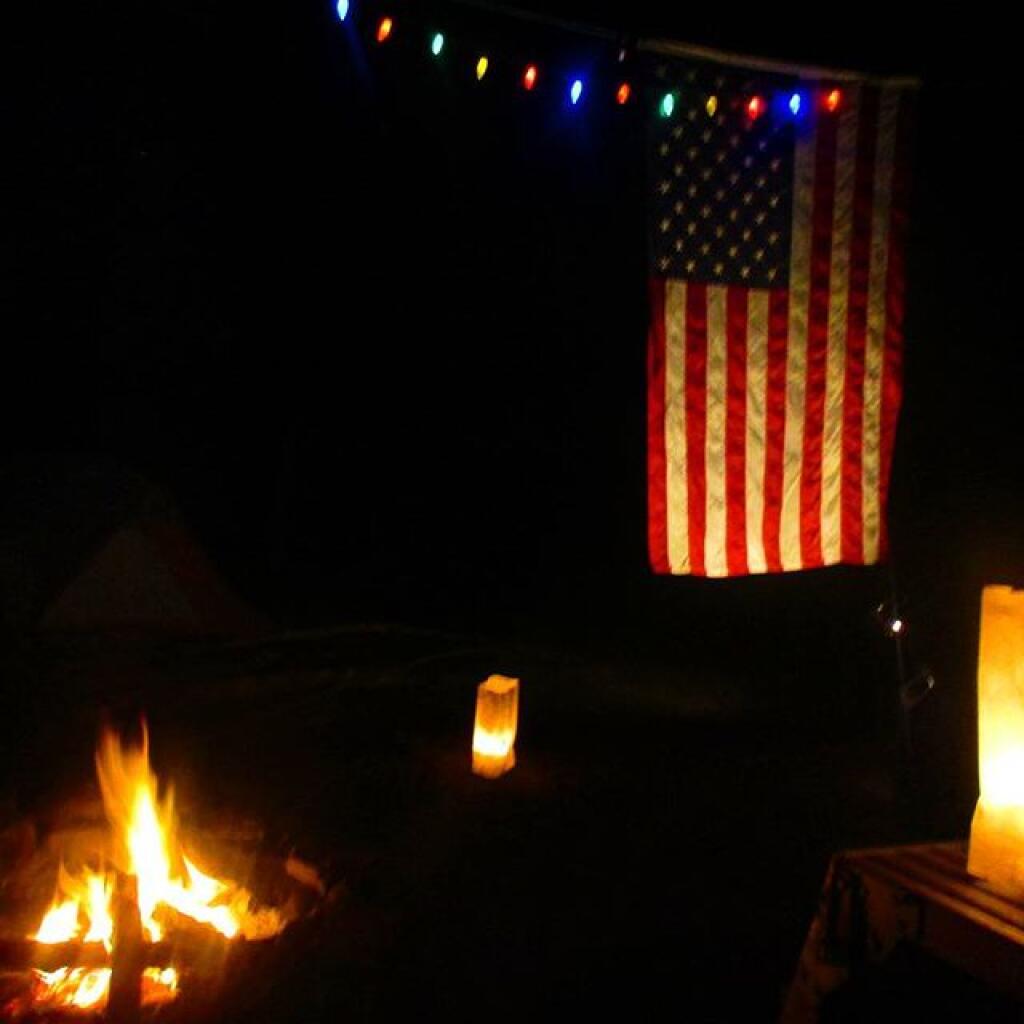 Photo: Hot evening so small fire