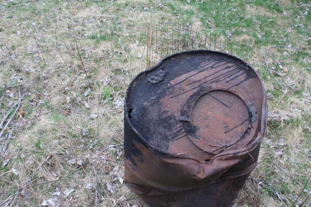 Photo: Tar Barrel Near Old Farm Photo: Tar Barrel Near Old Farm