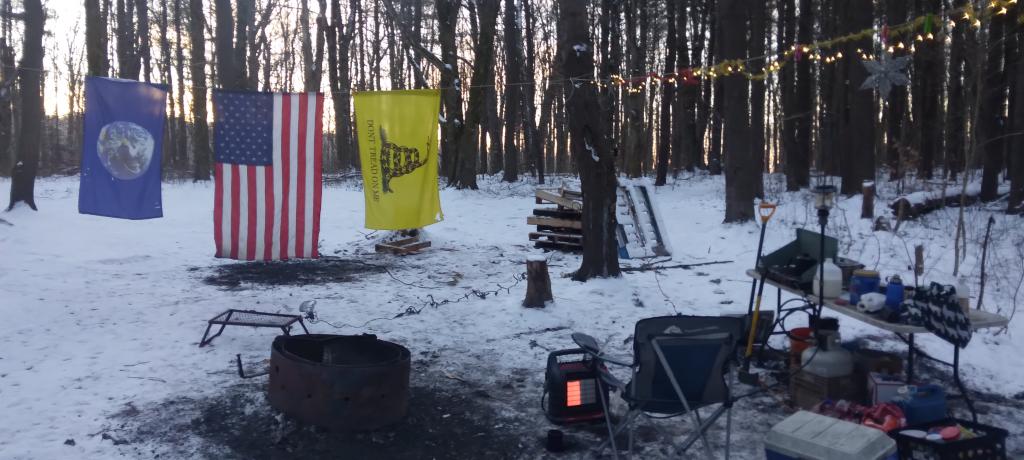 Photo: Camp on this cold but still morning 🌅 Photo: Camp on this cold but still morning 🌅