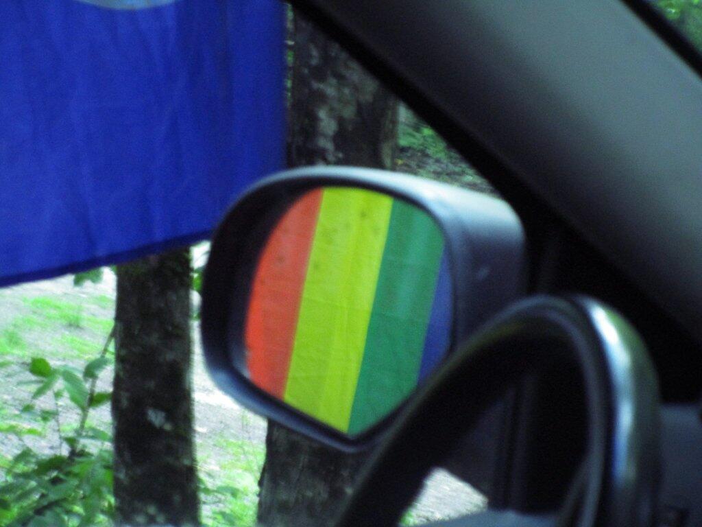 Photo: Rainbow in the Mirror
