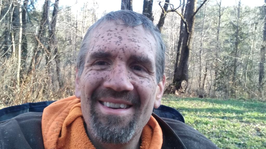 Photo: Before I wiped down my face