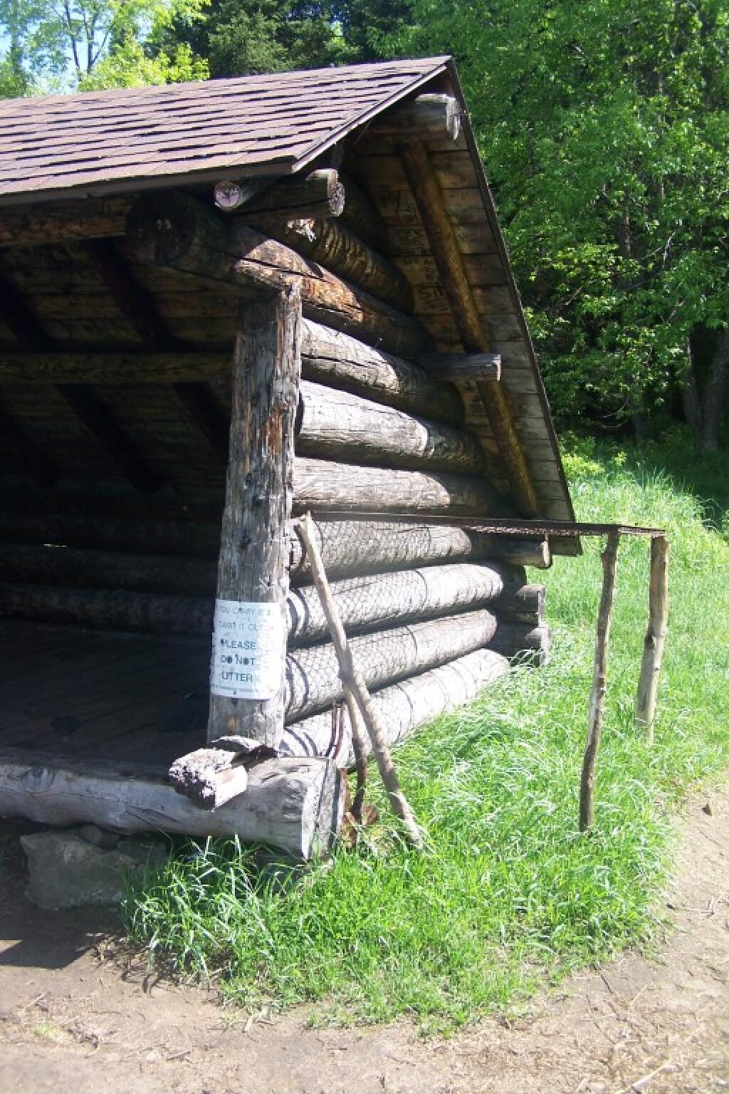 Photo: Side of Lean-To