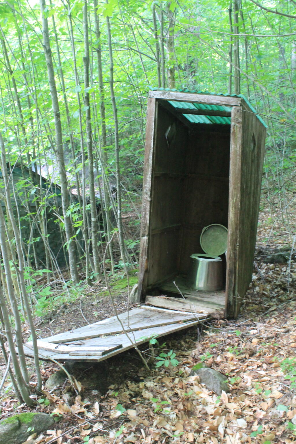 Photo: Missing Door on Outhouse