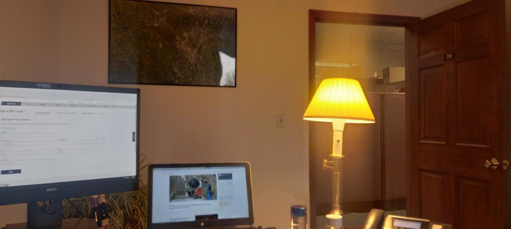 Photo: Got my new aerial photo hung up in the office