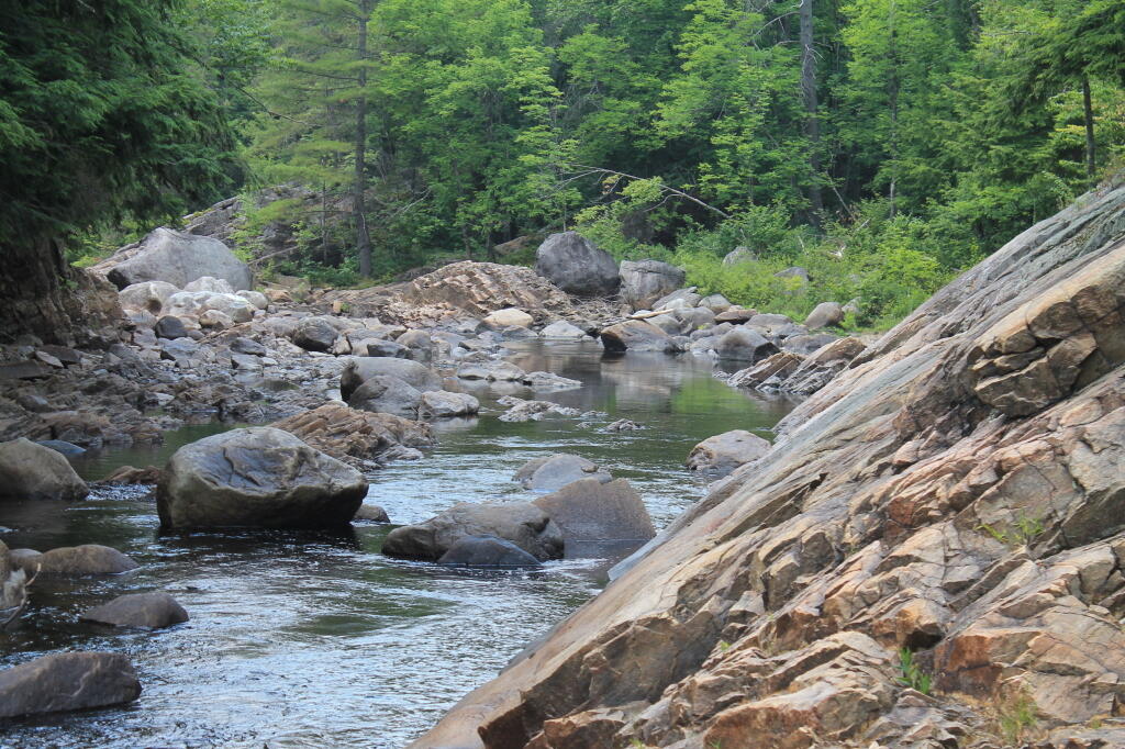 Photo: Winding Through Rock Face