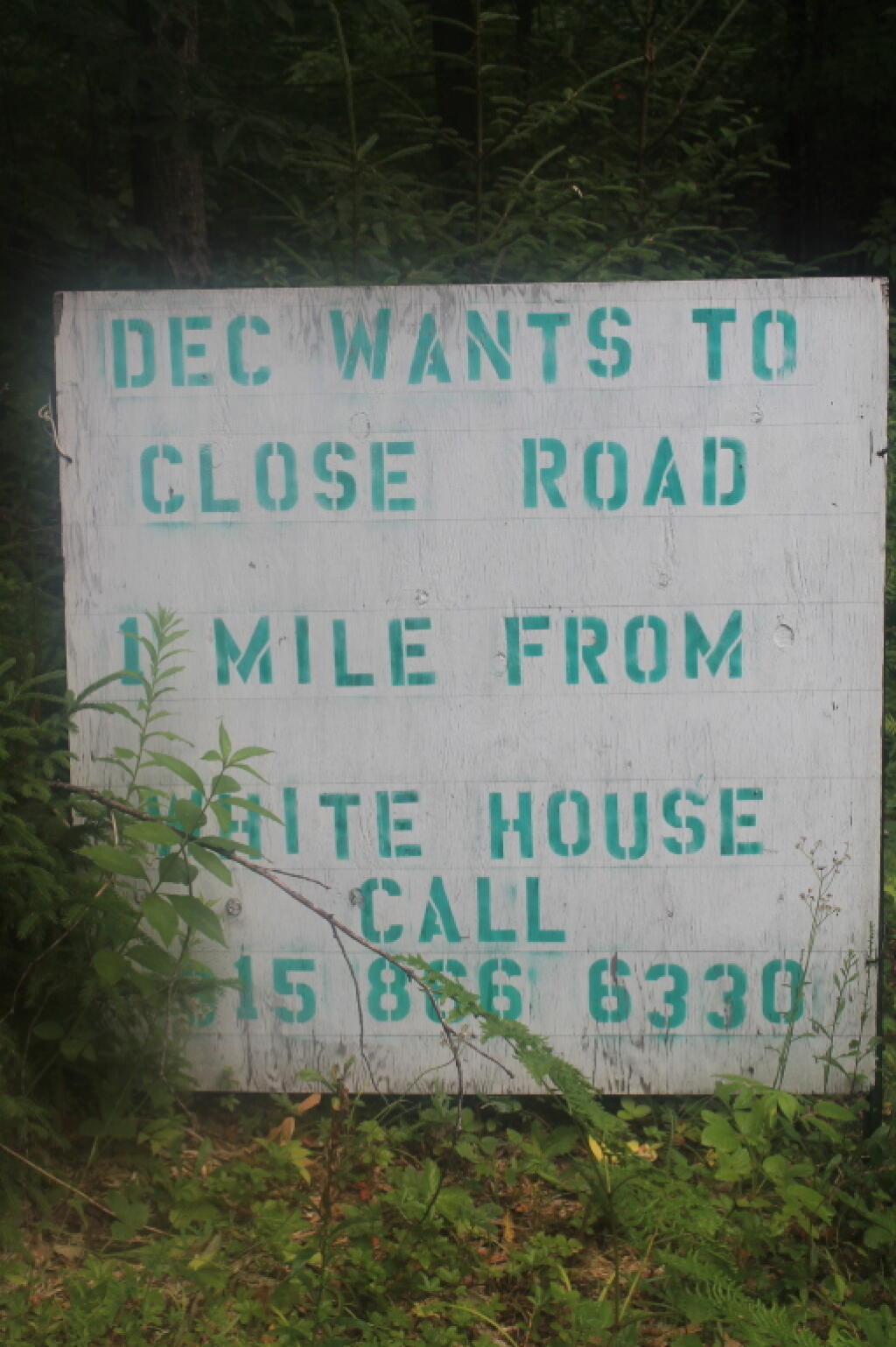 Photo: DEC Wants to Close Road 1 Mile from Whitehouse