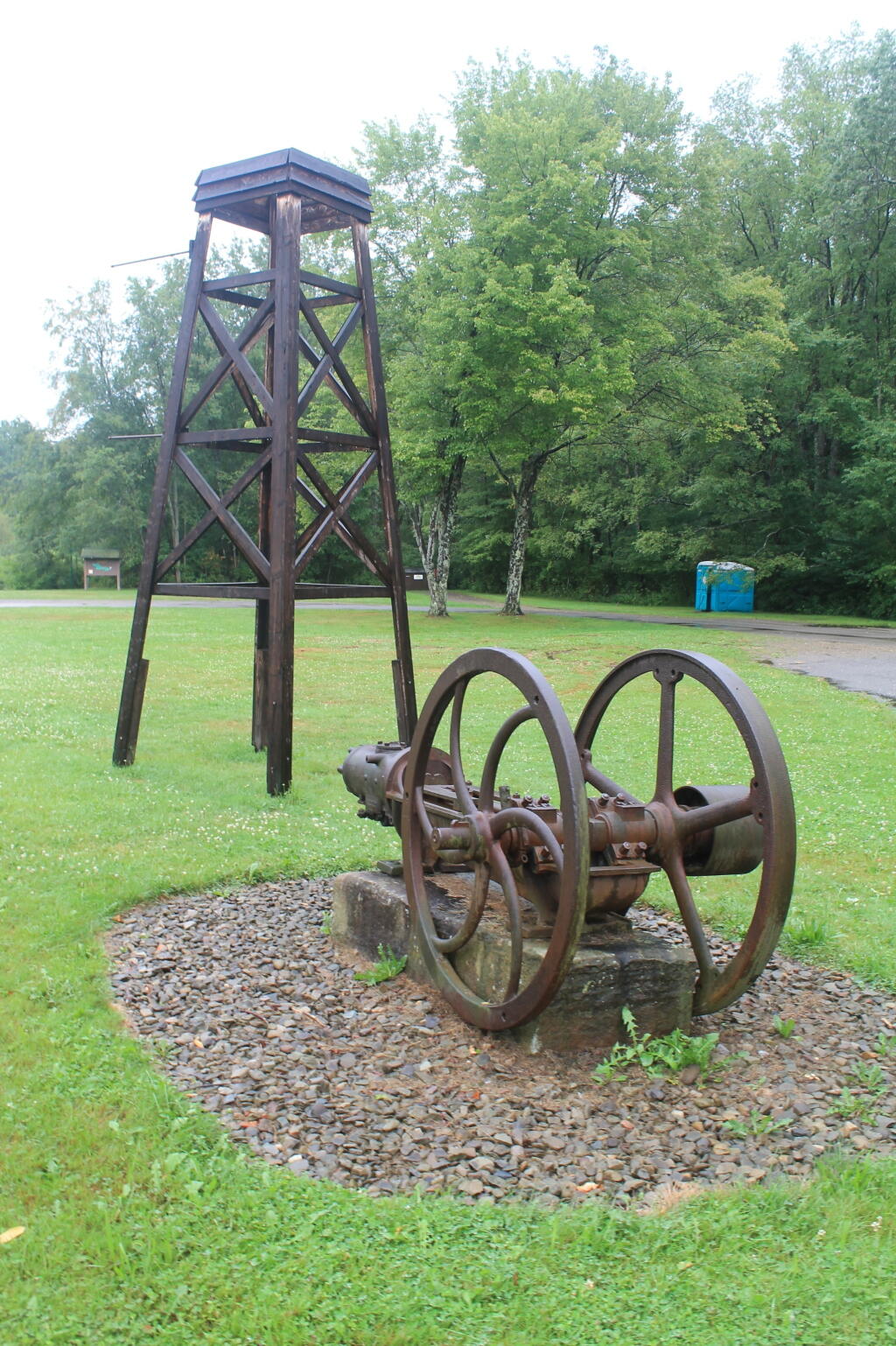 Photo: Mock Rig and Pump at Entrance to Drake Well Historic Site Photo: Mock Rig and Pump at Entrance to Drake Well Historic Site