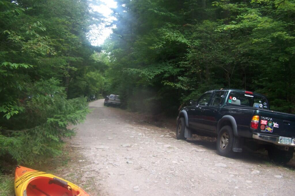 Photo: Bog River Flow Parking Area Nuts Like Usual