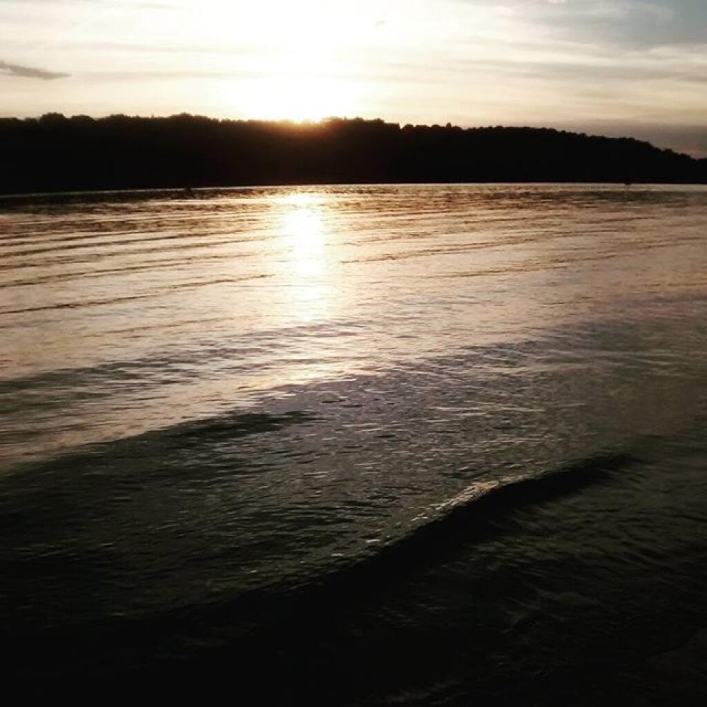 Photo: Sunset over the Hudson