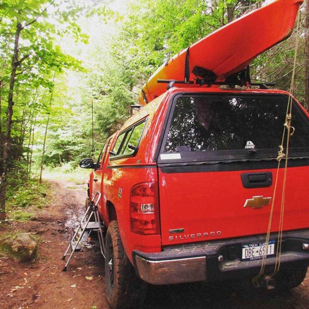 Photo: Same campsite I sprained my ankle in one year ago. This time, used a step stool Photo: Same campsite I sprained my ankle in one year ago. This time, used a step stool