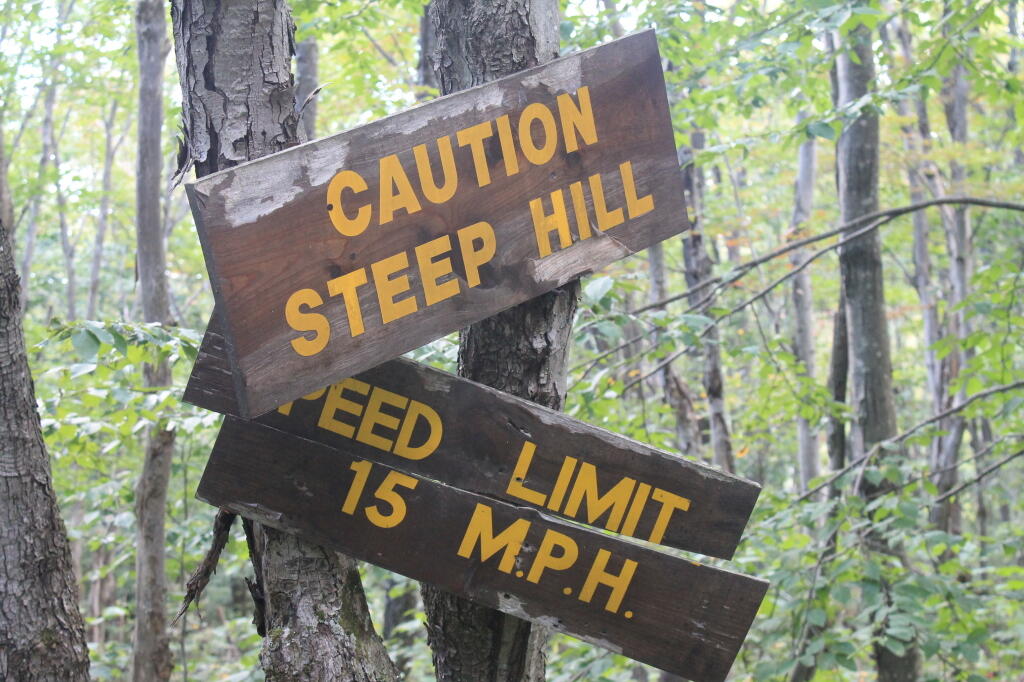 Photo: Caution Steep Hill