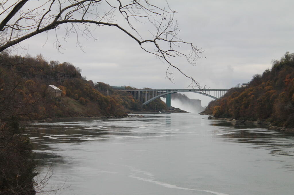 Photo: Rainbow Bridge As Seen from Under the Whirlpool Bridge
