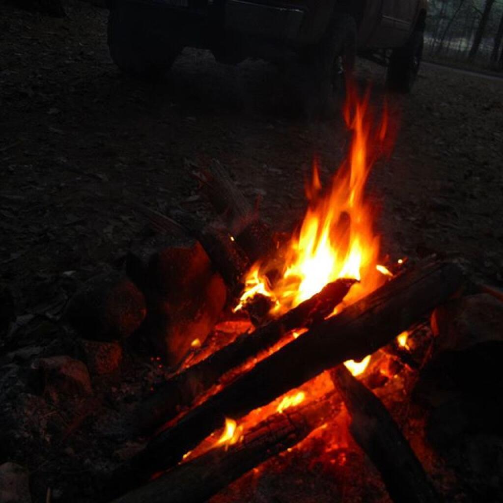 Photo: Long cold nights meant many hours staring at the fire