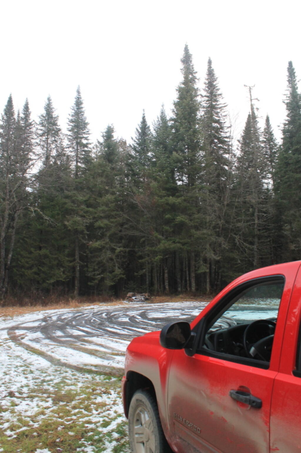 Photo: Muddy Truck, Dusting of Snow