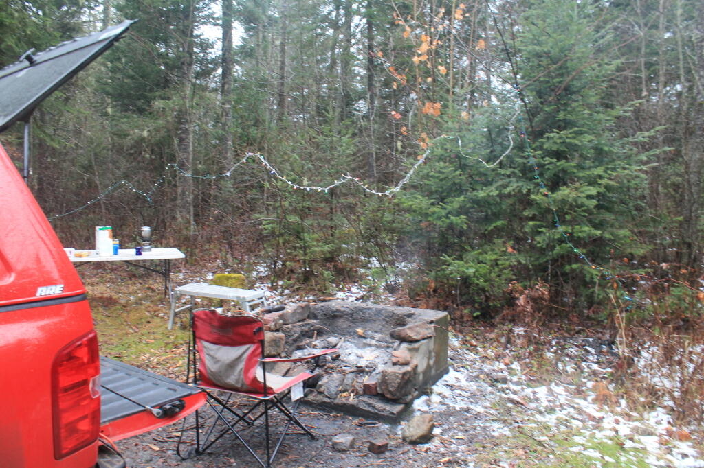 Photo: Small Morning Fire to Warm Up By