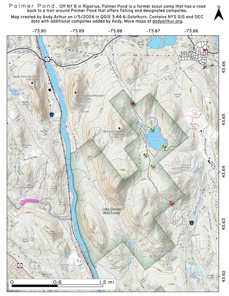 Map: Palmer Pond Map: Palmer Pond