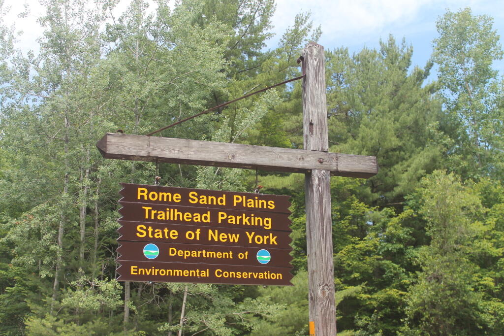 Photo: Rome Sand Plains Sign