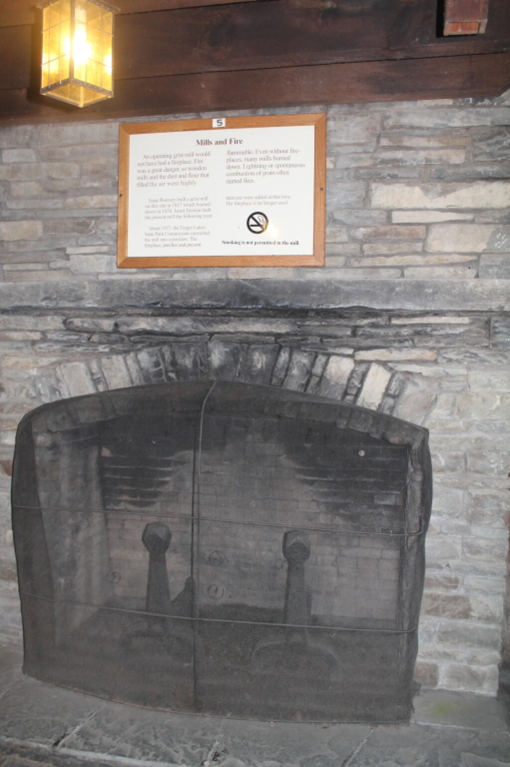 Photo: CCC Added Fireplace, Not Part of Original Gristmill (Bang!) Photo: CCC Added Fireplace, Not Part of Original Gristmill (Bang!)