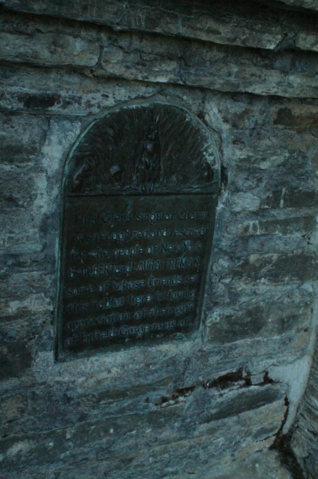 Photo: CCC Marker on Cliffside Stairs Photo: CCC Marker on Cliffside Stairs